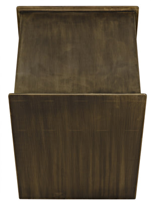 Cyrus Side Table, Aged Brass