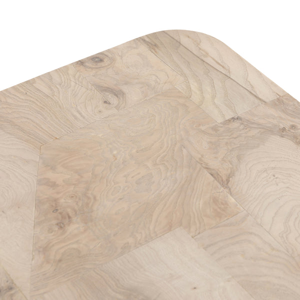 Blanco End Table In Bleached Burl