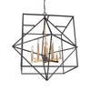 Roxton AC11202 Chandelier in Matte Black & Harvest Brass