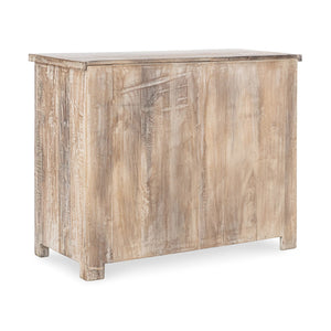 Baltim Reclaimed Wood 3Dwr Print Block Cabinet