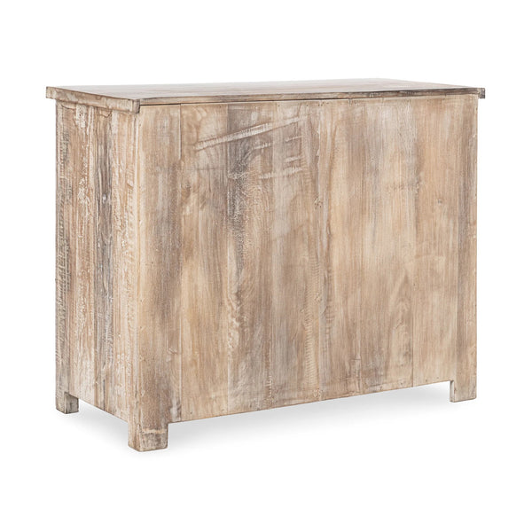 Baltim Reclaimed Wood 3Dwr Print Block Cabinet