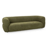 Faris Upholstered Sofa in Dark Olive with Plush Comfort