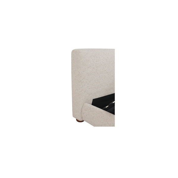 Moe's Beau Storage Bed in Speckled Light Grey