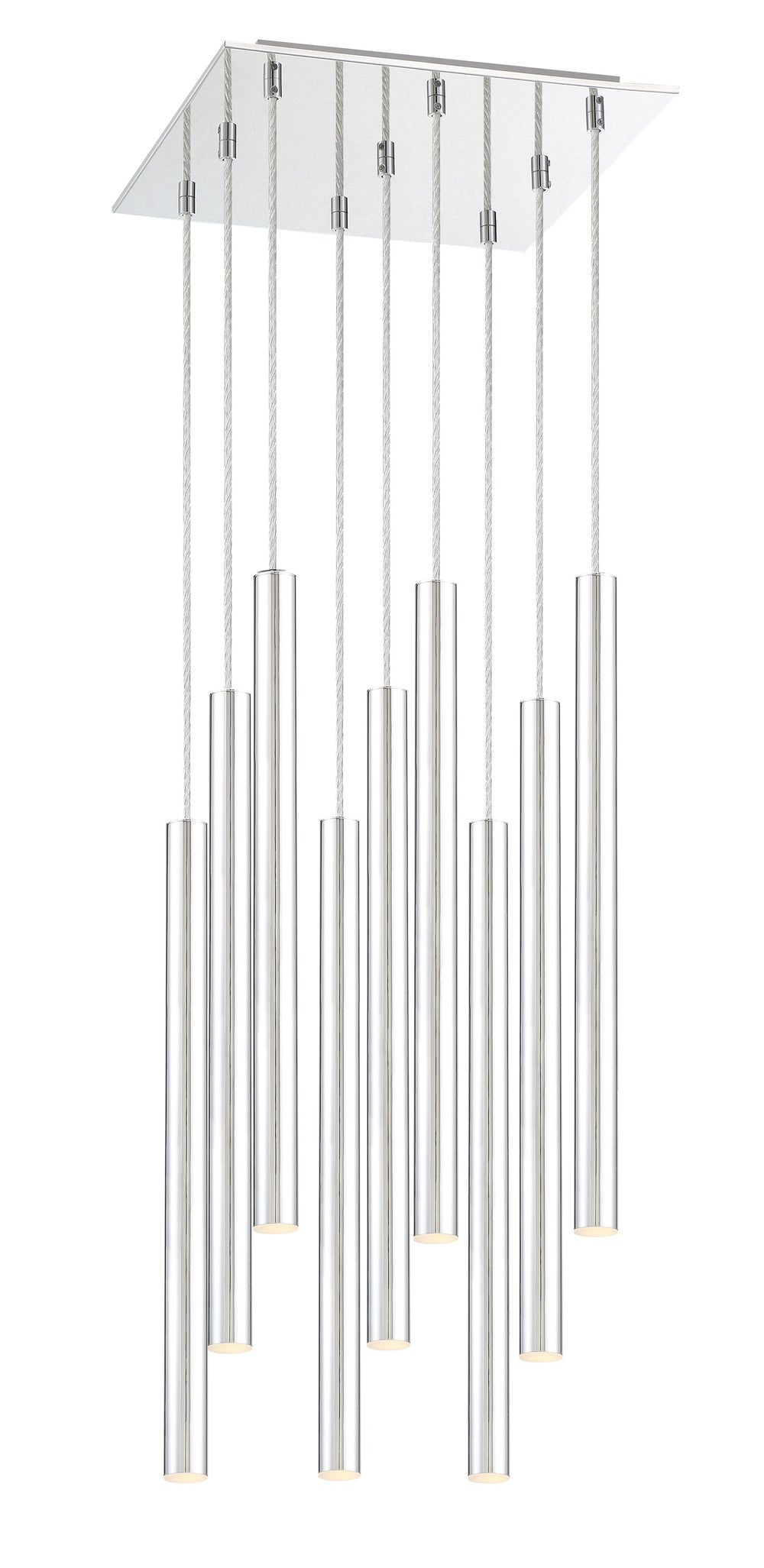 Forest 9 Light Island/Billiard in Chrome Finish