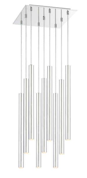 Forest 9 Light Island/Billiard in Chrome Finish