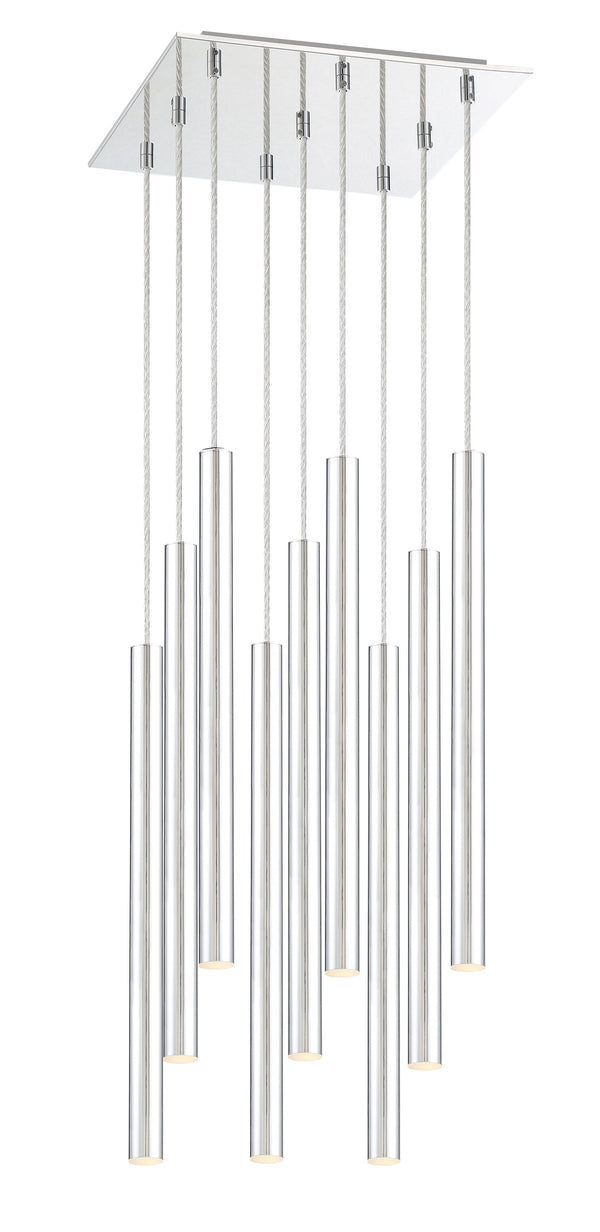 Forest 9 Light Island/Billiard in Chrome Finish