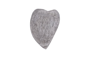 Heart Wall Tile, Chamcha Wood, Grey Stone