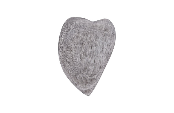 Heart Wall Tile, Chamcha Wood, Grey Stone