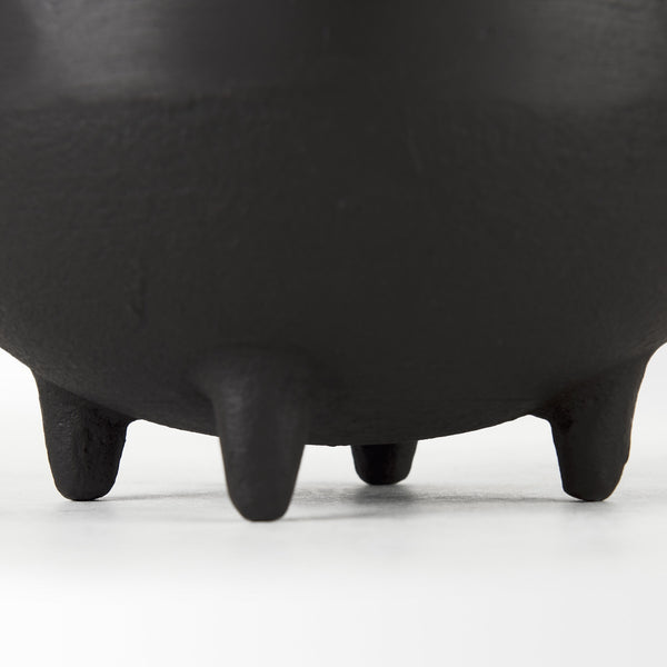 Cyrus Black Spherical Vase Decorative Object