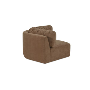Moe's Matina Corner Chair in Taupe Chenille