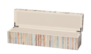 Roosevelt Blue Mother of Pearl Decorative Box, Large 