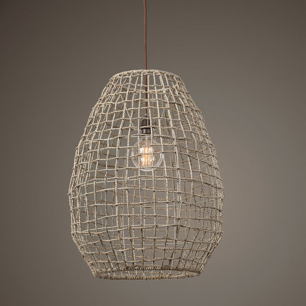 Cross Weave 1 Light Pendant