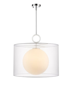 Arosia 1 Light Pendant in Chrome Finish