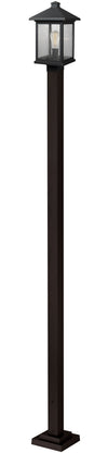 Portland 1 Light Outdoor Post Light in Oil Rubbed Bronze Finish