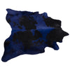 Cowhide - Dyed Navy On Black