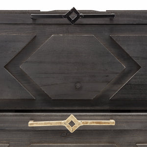 Cassia Set of 2 Brown Wooden Boxes