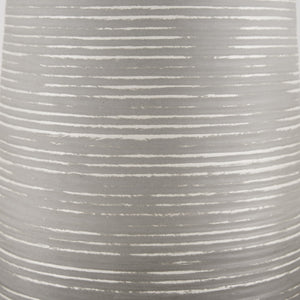 Toru Tall White w/ Grey Ombre Metal Vase