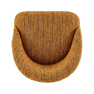 Jorrell KD Boucle Gaslift Swivel Bar Stool, Zenith Mustard