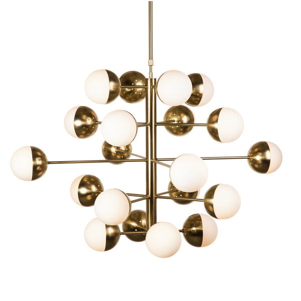 Rocio 20-Light Pendant Lamp - Brass