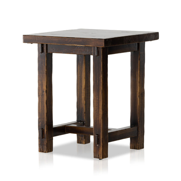 Rinda End Table - Distressed Walnut