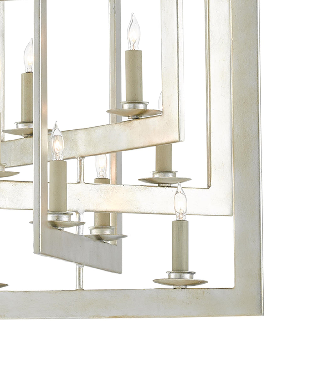 Middleton Silver Small Chandelier In Contemporary Silver Leaf