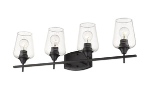 Joliet 4 Light Vanity in Matte Black Finish