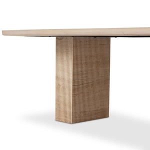 Ritt Dining Table 84" In White Oak