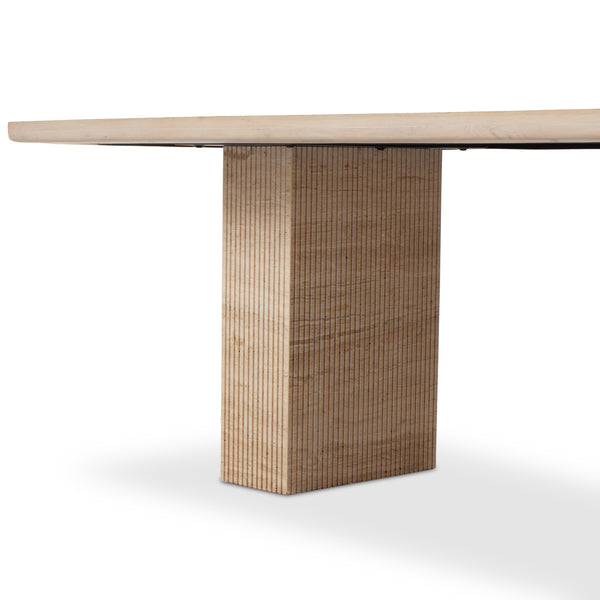 Ritt Dining Table 84" In White Oak