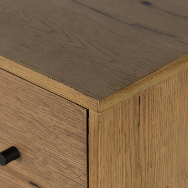 Eaton Nightstand In Amber Oak Resin