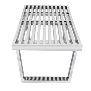 Henry PLATFORM BENCH - 4 FEET - SILVER