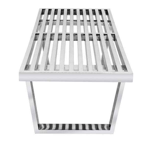 Henry PLATFORM BENCH - 4 FEET - SILVER