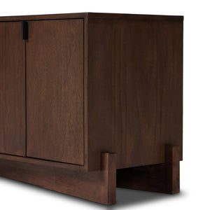 Castillo Media Console In Chestnut Parawood
