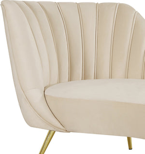 Josefina Chaise In Cream Velvet