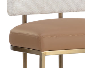 LARISSA BARSTOOL - NAPA COGNAC / RHEA LIGHT BARLEY