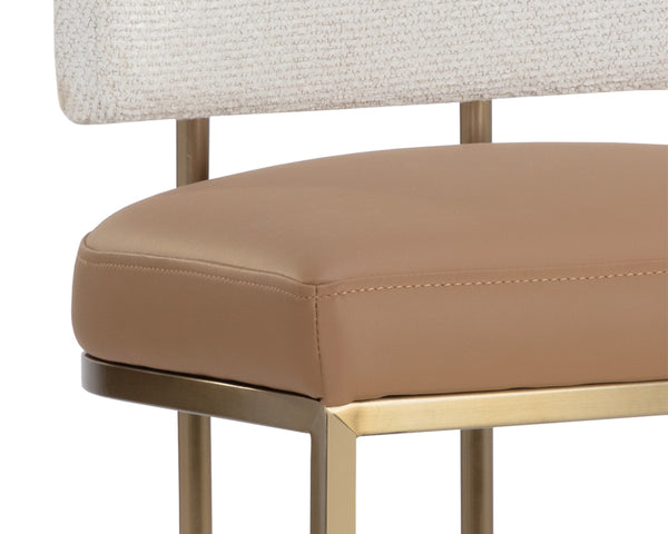 LARISSA BARSTOOL - NAPA COGNAC / RHEA LIGHT BARLEY