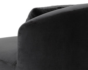 SORAYA SWIVEL ARMLESS CHAIR - SHADOW GREY