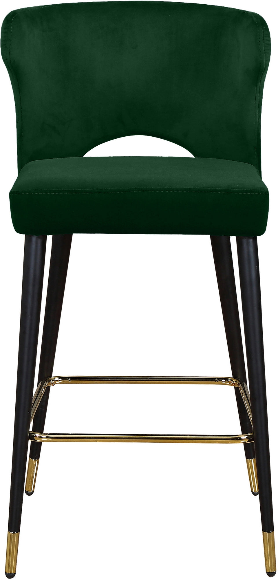 Allan Stool In Green Velvet