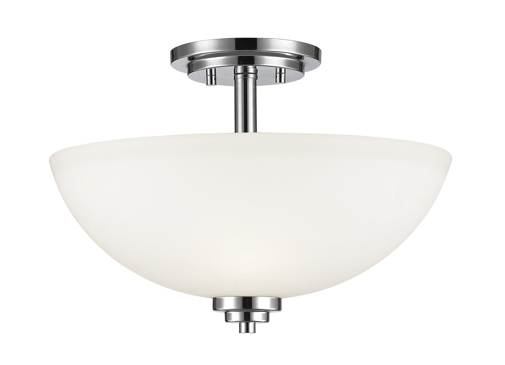 Ashton 3 Light Semi Flush Mount in Chrome  Finish