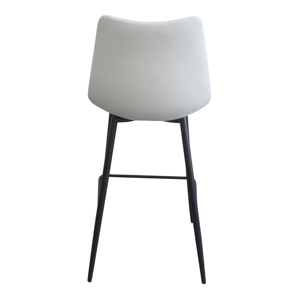 Moe's Alibi Counter Stool Set, Ivory Vegan Leather