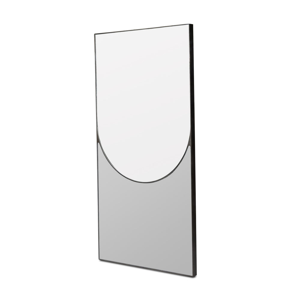 Auryn Mirror In Grey Mirror And Aged Black