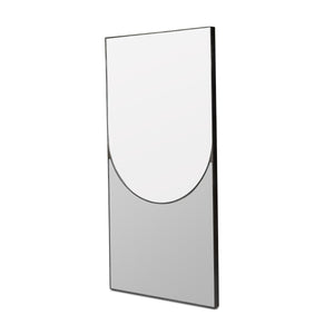 Auryn Mirror In Grey Mirror And Aged Black