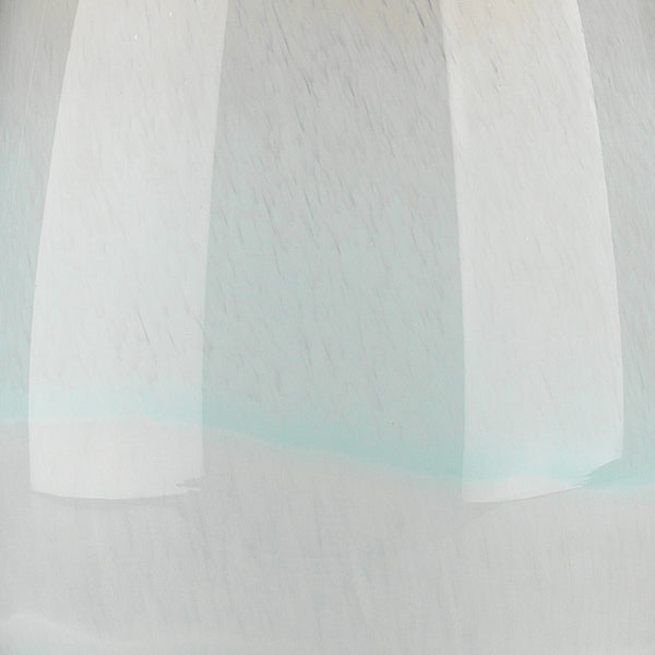 Dewdrop Glass Table Lamp with Linen Shade