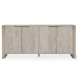Ledro Solid Wood 4-Drawer Cabinet in Cream