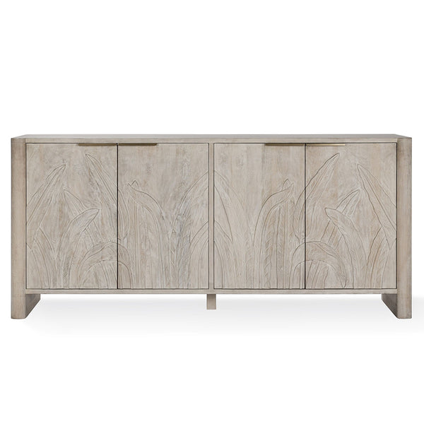 Ledro Solid Wood 4-Drawer Cabinet in Cream