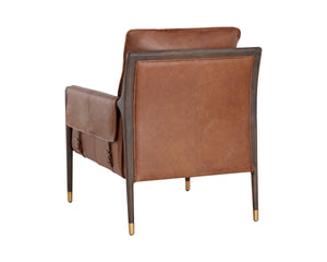MAUTI ARMCHAIR - BROWN - SHALIMAR TOBACCO LEATHER