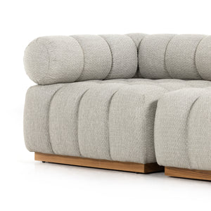 Roma Outdoor 3pc Sectional In Ash