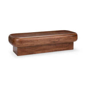 Craig Solid Wood Rectangle Coffee Table - Acorn Brown