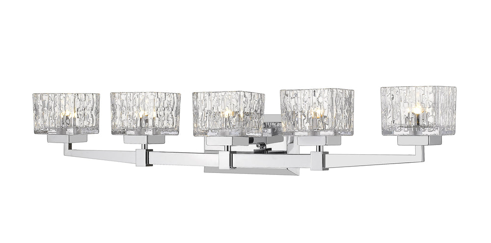 Rubicon 5 Light Vanity in Chrome Finish
