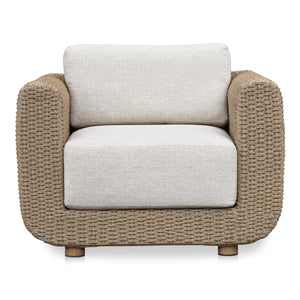 Soma Outdoor Accent Chair with Natural Wicker