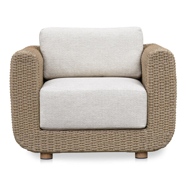 Soma Outdoor Accent Chair with Natural Wicker